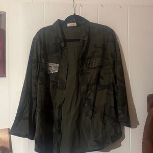 Elan Olive Camouflage Shirt